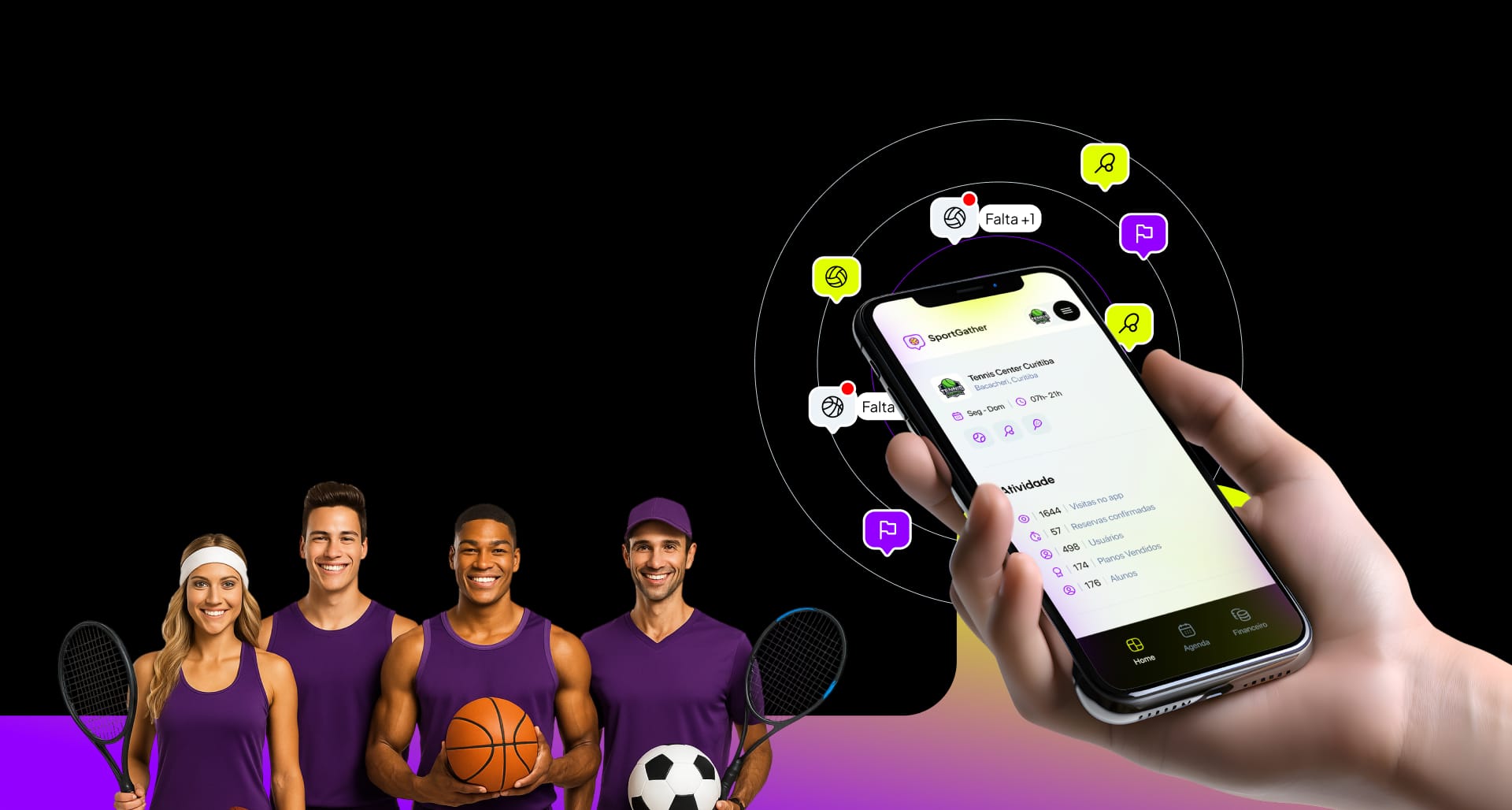 Plataforma de gestão para complexos esportivos